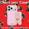image:imageSonix x Monchhichi Plush Magnetic Phone Wallet  Cute Fuzzy Phone Card Holder Compatible with MagSafe Phones and Cases  ChimutanChimutan