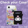 image:imageSonix x Monchhichi Plush Magnetic Phone Wallet  Cute Fuzzy Phone Card Holder Compatible with MagSafe Phones and Cases  ChimutanKuromi
