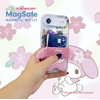 image:imageSonix x Monchhichi Plush Magnetic Phone Wallet  Cute Fuzzy Phone Card Holder Compatible with MagSafe Phones and Cases  ChimutanMy Melody