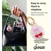 image:imageSonix Cases for Apple AirTags with Gold Carabiner  AirTag Hard Cover Protective Case  AirTag Holder Keychain  Jelly ApricotCherry Love