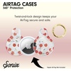 image:imageSonix Cases for Apple AirTags with Gold Carabiner  AirTag Hard Cover Protective Case  AirTag Holder Keychain  Jelly ApricotCherry on Top