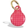 image:imageSonix Cases for Apple AirTags with Gold Carabiner  AirTag Hard Cover Protective Case  AirTag Holder Keychain  Jelly ApricotGingham Red