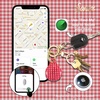 image:imageSonix Cases for Apple AirTags with Gold Carabiner  AirTag Hard Cover Protective Case  AirTag Holder Keychain  Jelly ApricotGingham Red