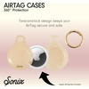 image:imageSonix Cases for Apple AirTags with Gold Carabiner  AirTag Hard Cover Protective Case  AirTag Holder Keychain  Jelly ApricotJelly Apricot