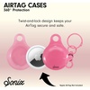 image:imageSonix Cases for Apple AirTags with Gold Carabiner  AirTag Hard Cover Protective Case  AirTag Holder Keychain  Jelly ApricotJelly Bubblegum Pink