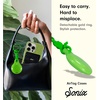 image:imageSonix Cases for Apple AirTags with Gold Carabiner  AirTag Hard Cover Protective Case  AirTag Holder Keychain  Jelly ApricotJelly Lime