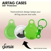 image:imageSonix Cases for Apple AirTags with Gold Carabiner  AirTag Hard Cover Protective Case  AirTag Holder Keychain  Jelly ApricotJelly Lime