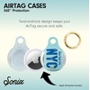image:imageSonix Cases for Apple AirTags with Gold Carabiner  AirTag Hard Cover Protective Case  AirTag Holder Keychain  Jelly ApricotNew York City