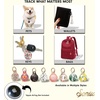 image:imageSonix Cases for Apple AirTags with Gold Carabiner  AirTag Hard Cover Protective Case  AirTag Holder Keychain  Jelly ApricotRainbow Heart