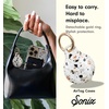 image:imageSonix Cases for Apple AirTags with Gold Carabiner  AirTag Hard Cover Protective Case  AirTag Holder Keychain  Jelly ApricotTerazzo Print  Confetti