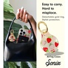 image:imageSonix Cases for Apple AirTags with Gold Carabiner  AirTag Hard Cover Protective Case  AirTag Holder Keychain  Jelly ApricotWild Strawberries
