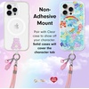 image:imageSonix x Care Bears  Crossbody Phone Strap with Charms  Adjustable Universal Cell Phone Rope Strap Lanyard  Blue Cord  Grumpy BearCheer Bear