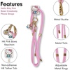 image:imageSonix x Care Bears  Crossbody Phone Strap with Charms  Adjustable Universal Cell Phone Rope Strap Lanyard  Blue Cord  Grumpy BearHello Kitty Pink Bows